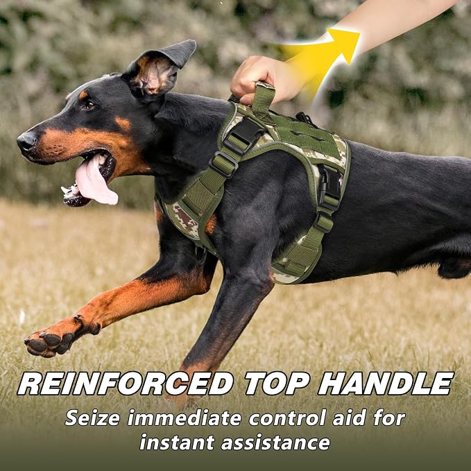 WINGOIN Tactical Dog Harness for Small Dogs, Heavy Duty No Pull Harness - Image 3