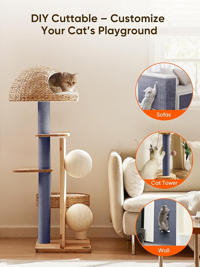 Cat Scratch Mat Furniture Protector, Eco-Friendly DIY Trimmable Self-Adhesive - Image 6