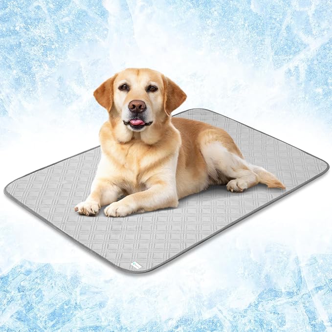PetAmi Waterproof Cooling Mat for Dog, Premium Pet Cooling Blanket for Bed Crate by PetAmi