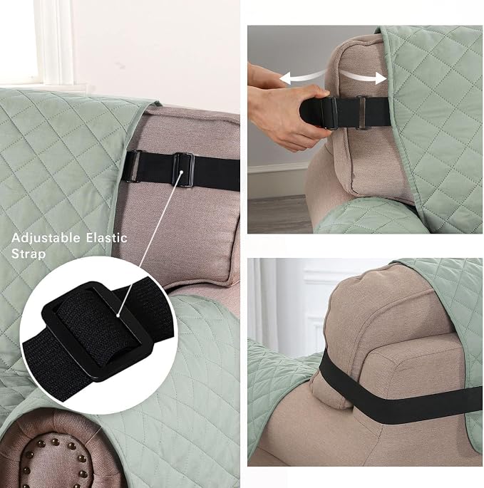 H.VERSAILTEX Reversible Chair Cover Water Resistant Chair Couch Cover - Image 4