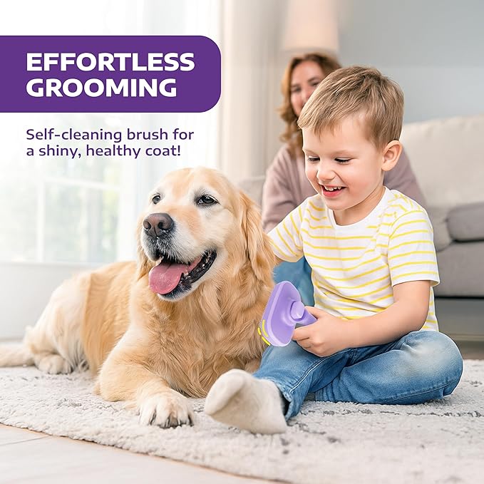 Hertzko Self Cleaning Slicker Brush - Image 4