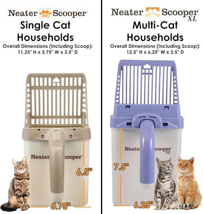 Neater Pet Brands Neater Scooper XL Cat Litter Scoop, 195 Refill Bags – - Image 5