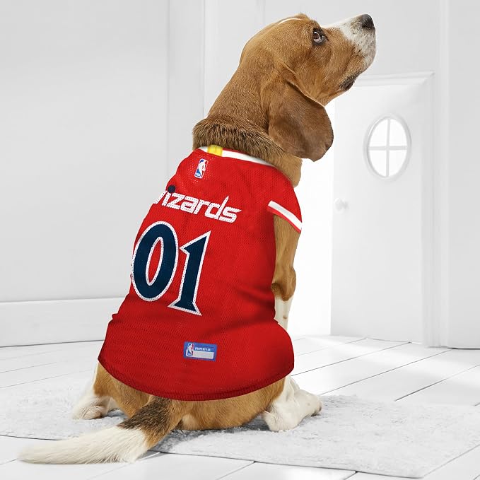 Pets First NBA WASHINGTON WIZARDS DOG Jersey, Large - Image 7