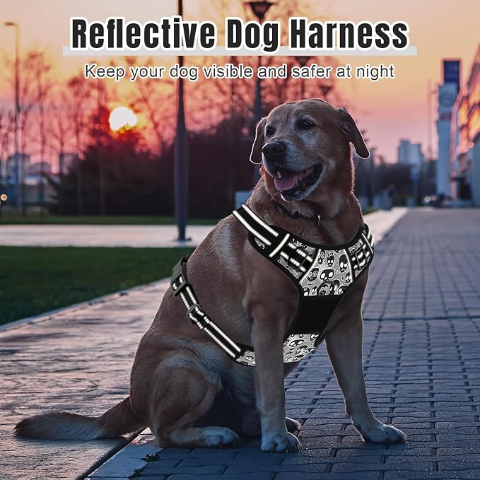 Rnivvi No Pull Dog Harness, Cute Reflective Large Sized Puppy Harness, - Image 6