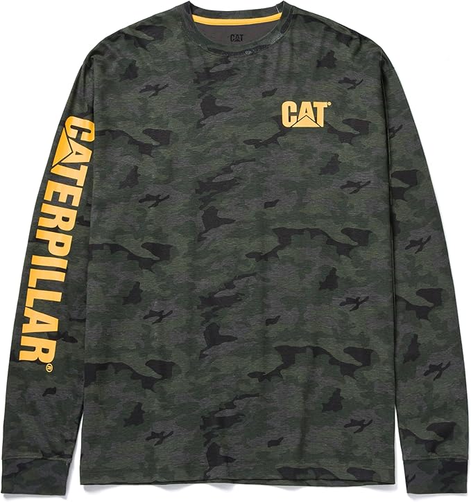 Caterpillar Trademark Banner Long Sleeve Tee Shirts by Caterpillar+Workwear