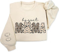 Personalized Dog Breed Mama Sweatshirt, Custom Paw Print Sweater, Cozy Pet by Unknown