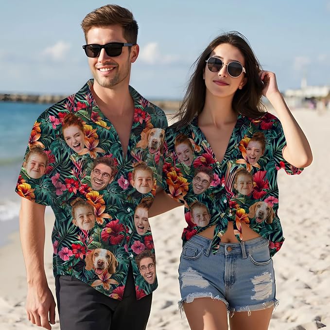 Custom Hawaiian Shirt with Face - Image 3