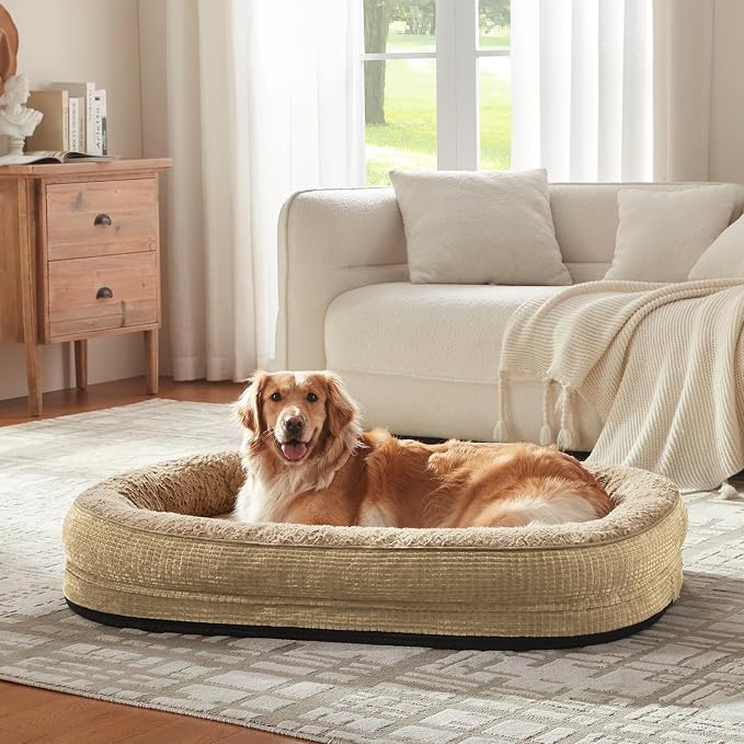 JOEJOY Orthopedic Dog Beds Large Sized Dog, Egg-Crate Memory Foam Pet Couch Bed - Image 7