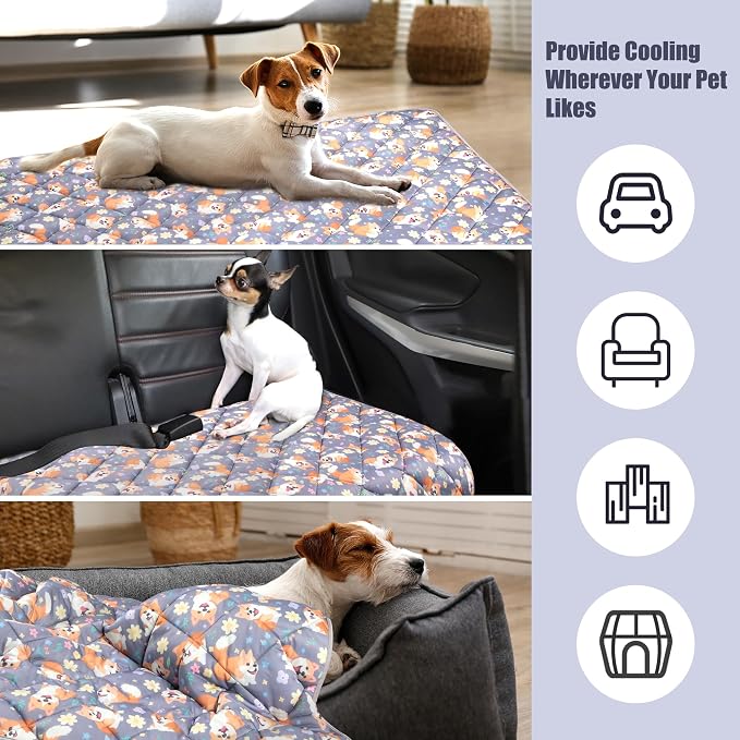 Leekalos Dog Cooling Mat, Pet Cooling Pads - Image 4