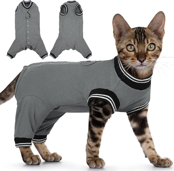 PUMYPOREITY Cat Recovery Suit for Hind Legs, Cat Surgical Spay Suit by PUMYPOREITY