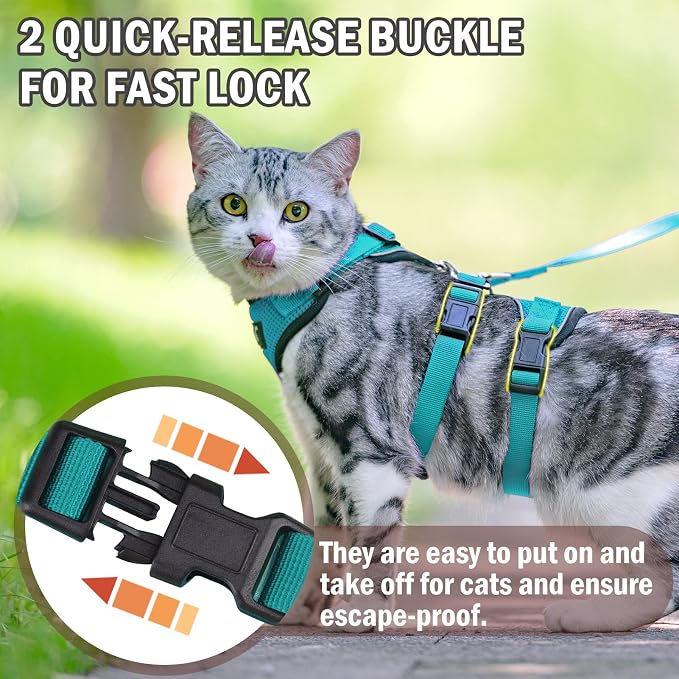 PUPTECK Cat Harness and Leash Set Escape Proof - Image 3