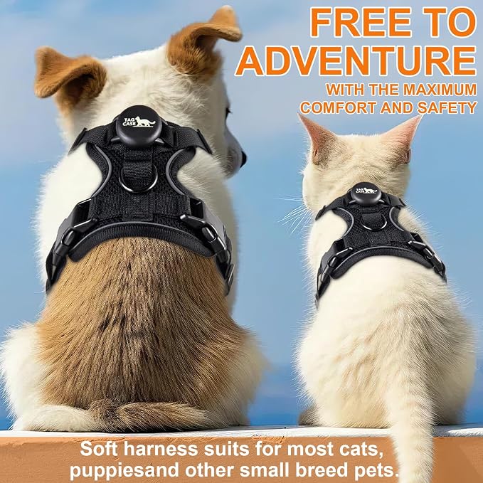 Cat Harness and Leash for Walking, Airtag Cat Harness and Leash Set - Image 6