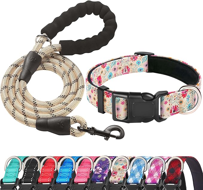 Reflective Dog Collar Padded by ladoogo