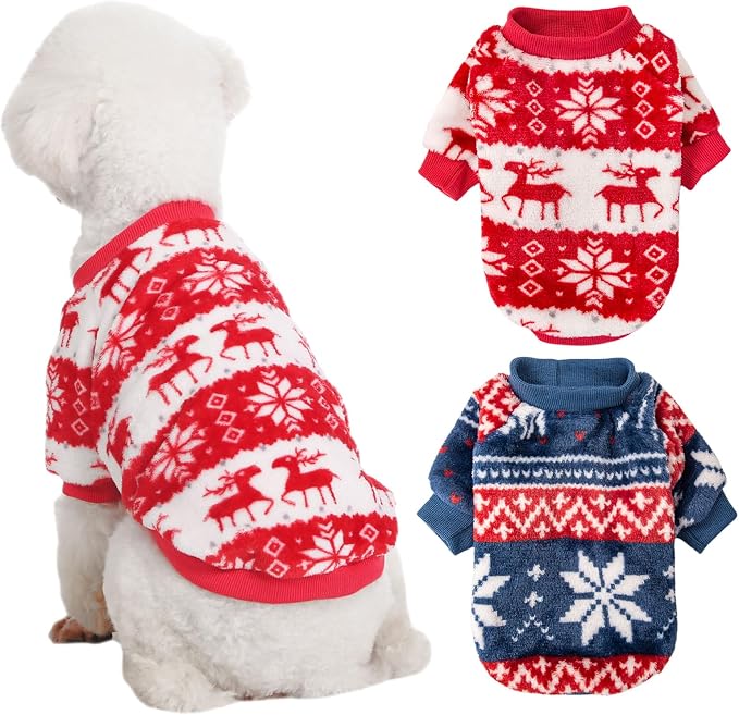 Dog Sweater, 2 Pack Dog Sweaters by Kyaringtso