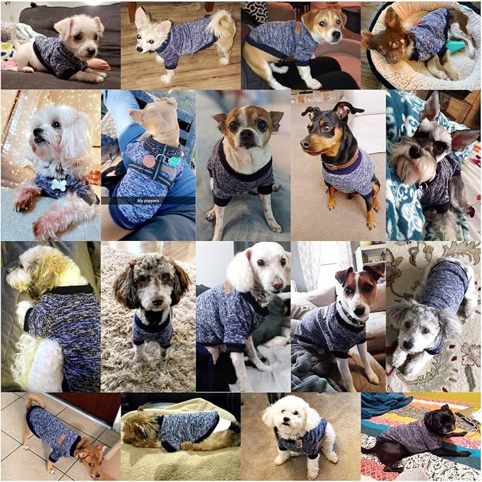 Jecikelon Dog Clothes Dogs Sweater Soft Puppies Clothing Winter Puppy Sweaters - Image 4