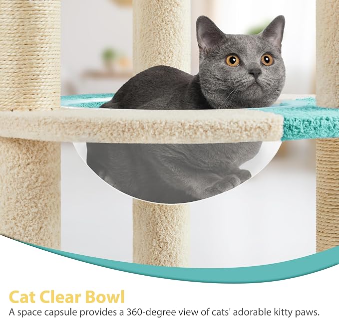 Yaheetech Cat Tree, 35.5in Cat Tower - Image 4