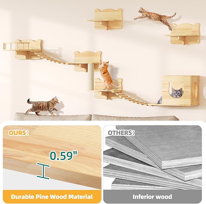 Cat Wall Shelves, Cat Shelves and Perches - Image 3