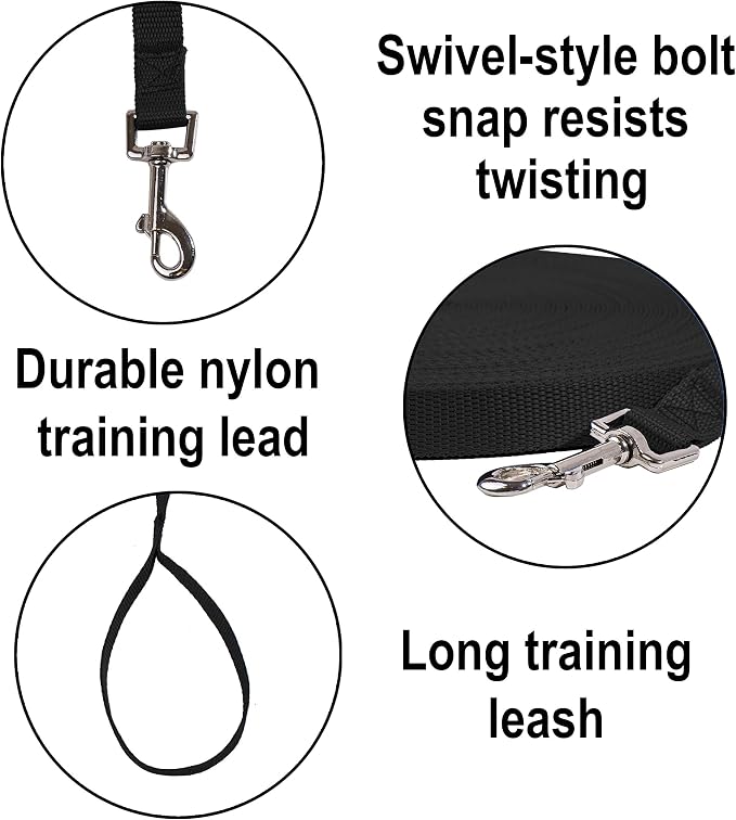 Hi Kiss Dog/Puppy Obedience Recall Training Agility Lead - 15ft 20ft 30ft 50ft - Image 3