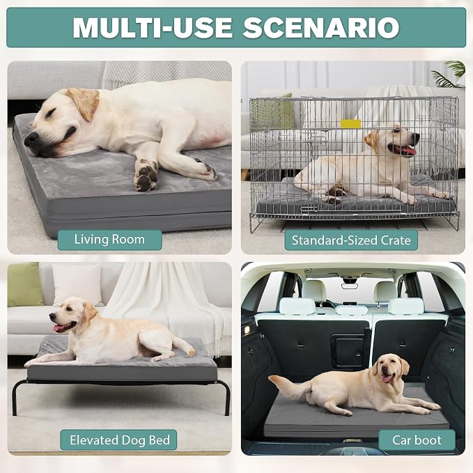 Extra Large Dog Bed Waterproof, XL Pet Beds Washable 44 inch, Orthopedic Foam - Image 4