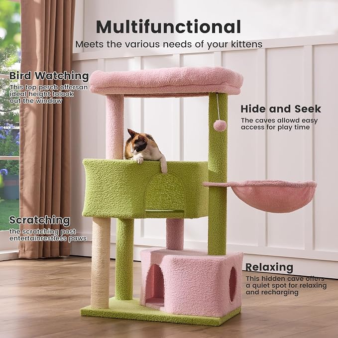 Gardner Pet 41" Tall Cat Tree for Medium-Large Cats, Heavy Duty Cat Trees Towers - Image 2