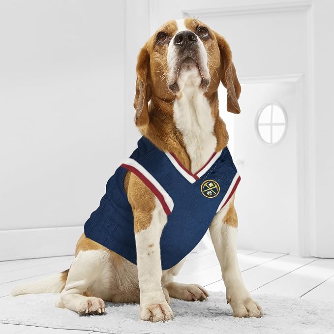 Pets First NBA Denver Nuggets Dog Jersey, Small- Tank Top Basketball Pet Jersey - Image 5
