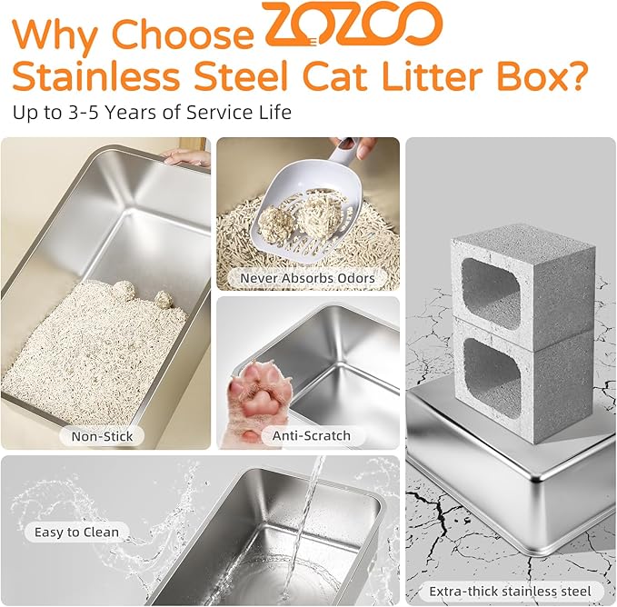 Stainless Steel Cat Litter Box - Image 4