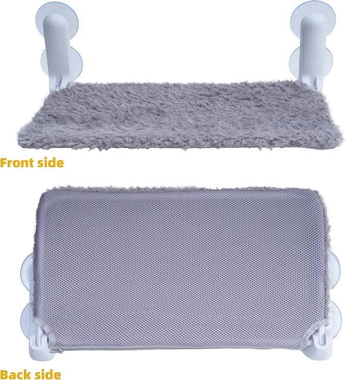 YUNIQUE Cat Window Perch, Upturned Edge Bracket, Portable Wall Hammock - Image 6