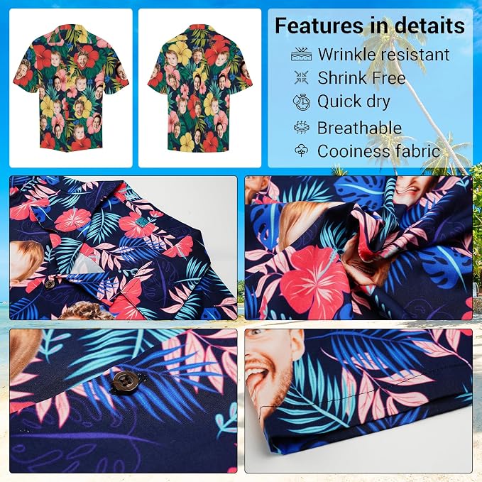 Custom Hawaiian Shirt with Face - Image 6