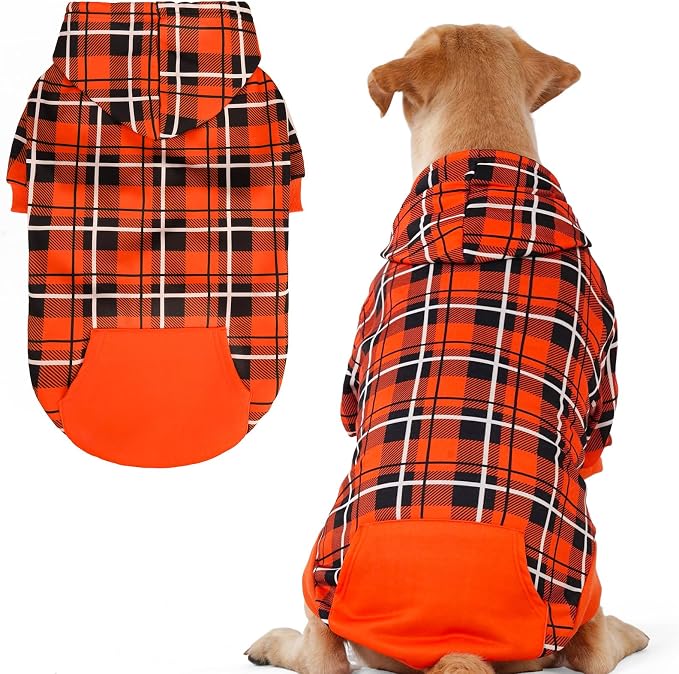 EXPAWLORER Plaid Dog Hoodie by EXPAWLORER