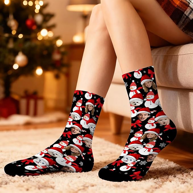 Artsadd Custom Pajamas for Women Men Family, Personalized Face Pjs Pajama Pants - Image 5