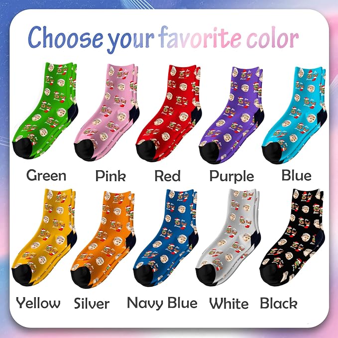 Custom Pajama Pants for Women Men, Personalized 67 Name Photo PJ Family Six - Image 6