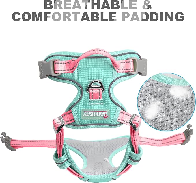 BARKBAY No Pull Dog Harness Front Clip Heavy Duty Reflective Easy Control Handle - Image 7