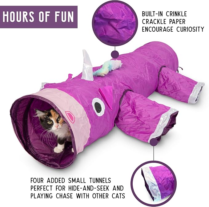 Pet Craft Supply Magic Mewnicorn Multi Cat Tunnel Boredom Relief Toys - Image 4