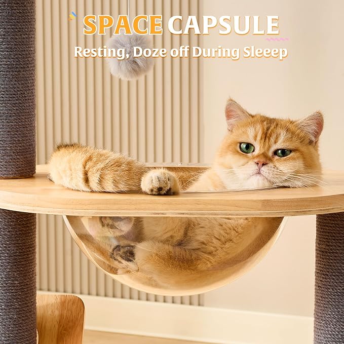 HITTITE Solid Wood Cat Tree Tower - Image 6