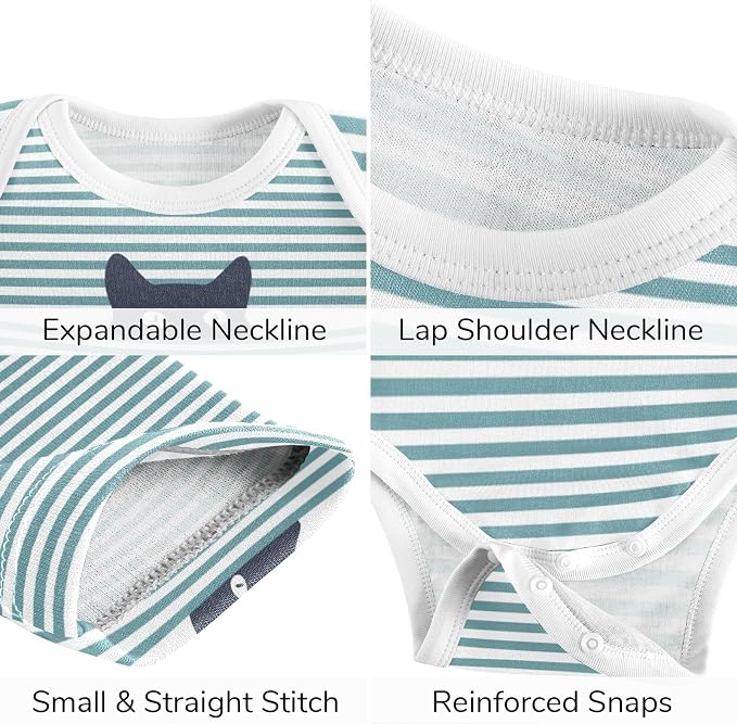Baby Clothes Set Infant Bodysuits Pants Sets 0-24M - Image 4