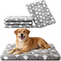 Dog Crate Mat, 4 Piece Reversible Pet Bed, Machine Washable, Small Dogs & Cats by FogkissComfyPawsHome