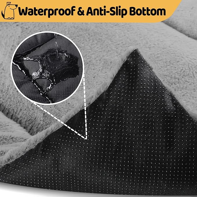 Dog Crate Pad Washable, Plush 24 x 18 Inch Anti-Slip Kennel Mat - Image 3