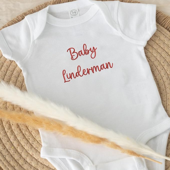 COUPLEHOODIES Personalized Baby Onesie Bodysuit – Custom Embroidery Gift - Image 5