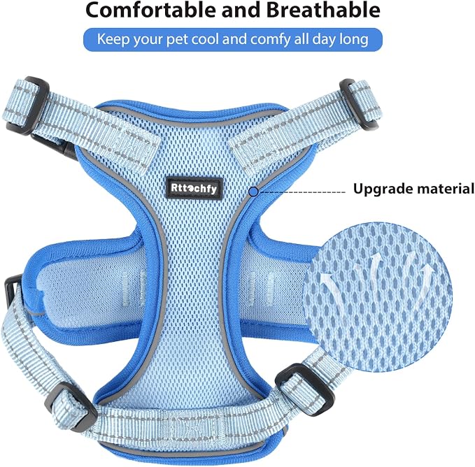 Rttochfy Cat Harness and Leash Set, Adjustable and Reflective Cat Vest - Image 3
