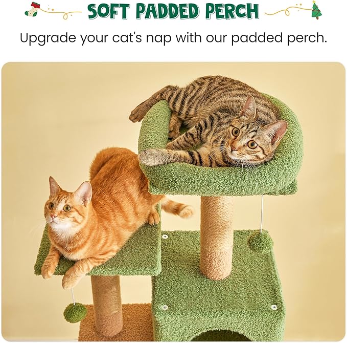 MWPO 63.8 Inches Green Cat Tree - Image 3