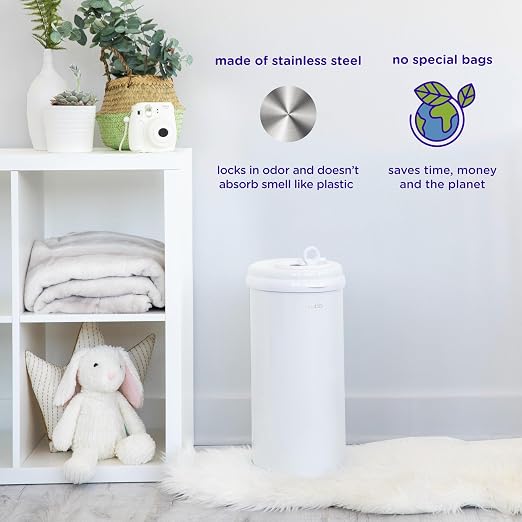 Ubbi Steel Diaper Pail, Odor Locking, No Special Bag Required, Award-Winning - Image 3
