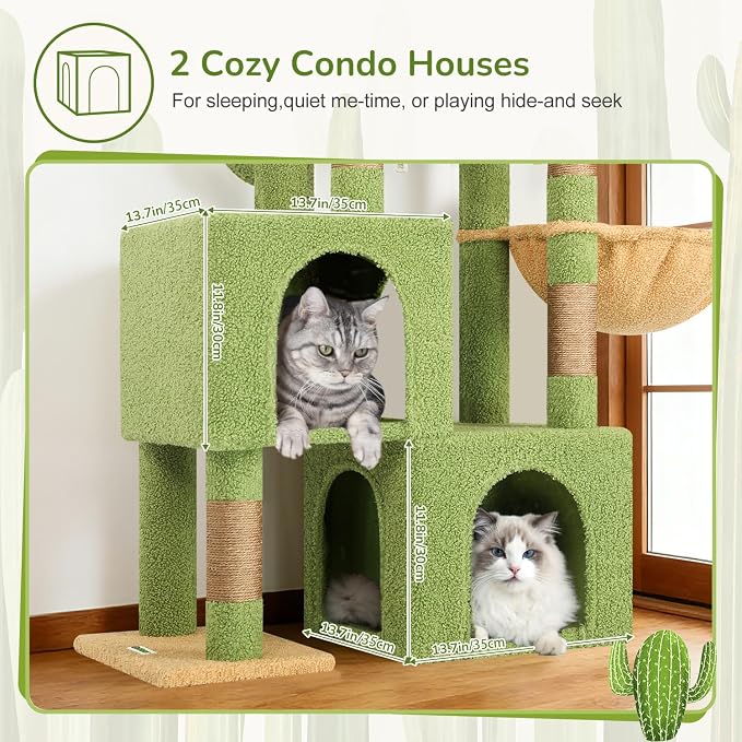 Globlazer Cactus Cat Tree Condo Tower - Image 3