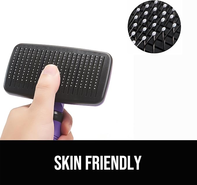 Self Cleaning Slicker Brush for Dogs& Cats, Skin Friendly Grooming Brush for - Image 4