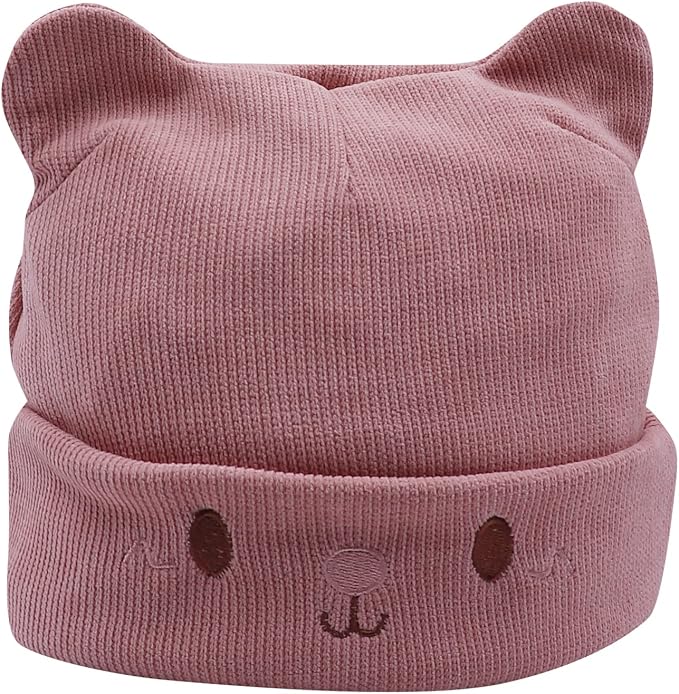 Women's Teen Girls Knitted Cat Kitty Cuffed Beanie Hat Winter Outdoor Stretchy - Image 5