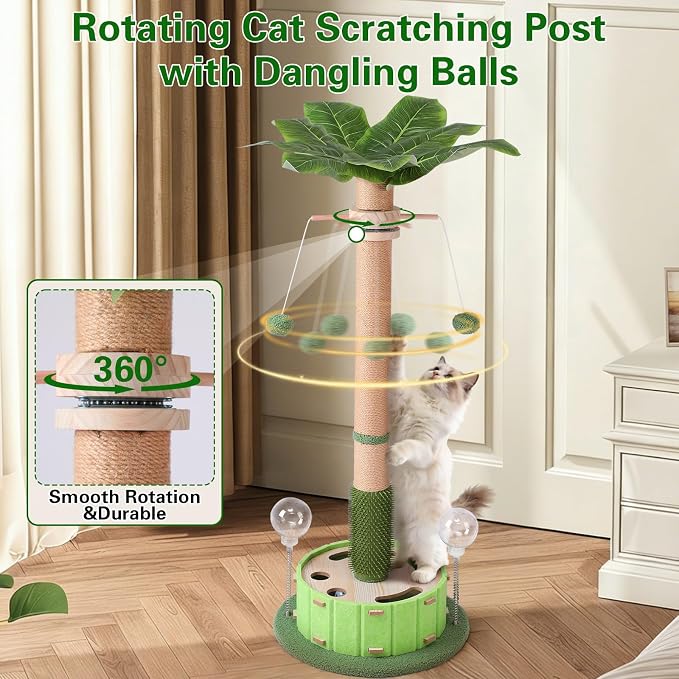 40" Tall Cat Scratching Post, Scratching Posts - Image 3
