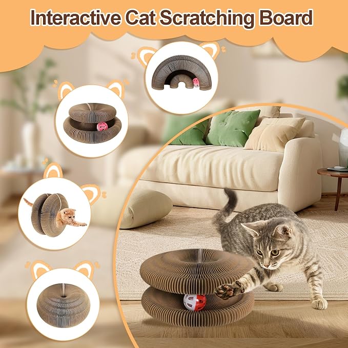 Interactive Cardboard Cat Toys, Cat Scratching Board - Image 5