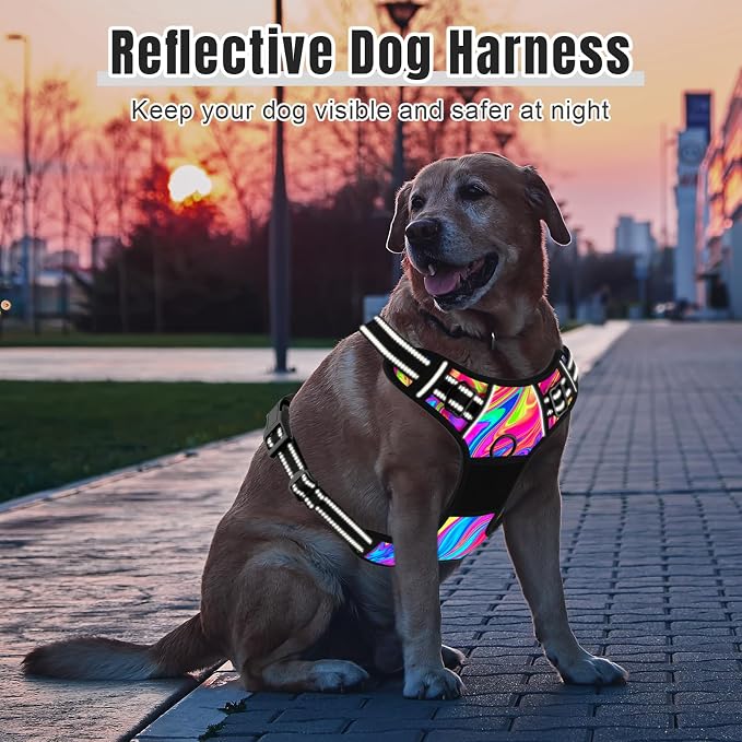 Rnivvi No Pull Dog Harness, Cute Reflective Large Sized Puppy Harness, - Image 6