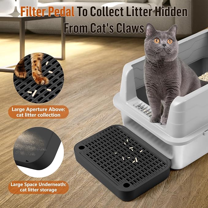 Cat Litter Box Ramp Mat with Filter Function, Cat Step Pedal Stool - Image 3