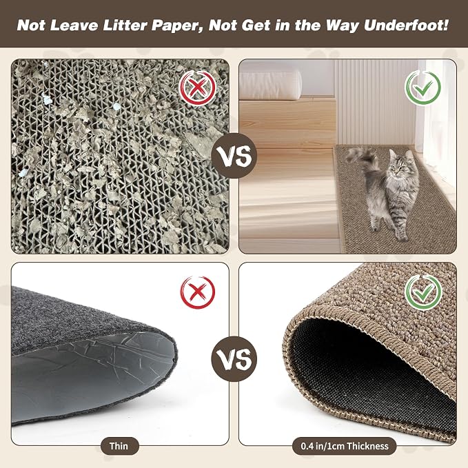 FHTONGE 71x15.8 Thickened Cat Wall Climbing Carpet - Image 5