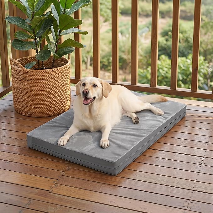 Waterproof XL Dog Beds Large Sized Dog, Outdoor Orthopedic Washable Crate Pad - Image 8